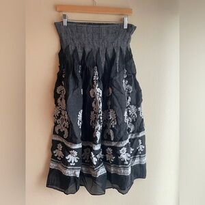 Laps Women Dress Black Gray Sleeveless S-M